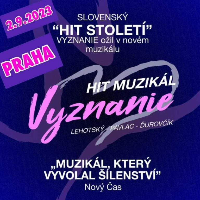 Přečtete si více ze článku Slovenský muzikálový hit Vyznanie bude v Praze!